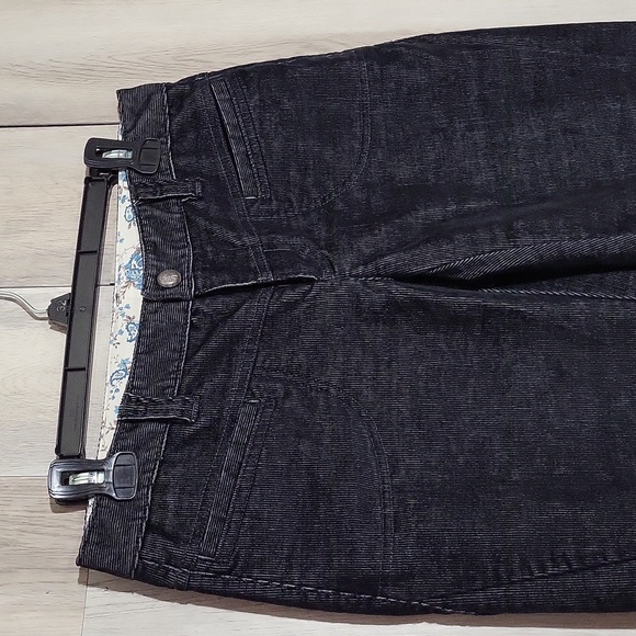 🛍Athleta Womens‎ 6 Corduroy Cargo Dipper Pants Black Flare Bootcut Y2K - Picture 7 of 13